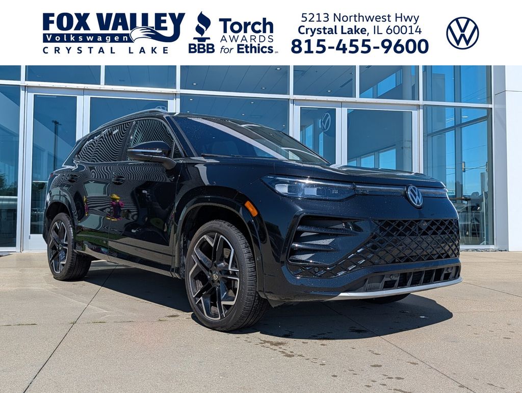 Deep Black 2025 Volkswagen Tiguan SUV / Crossover All-Wheel Drive 8-Speed Automatic