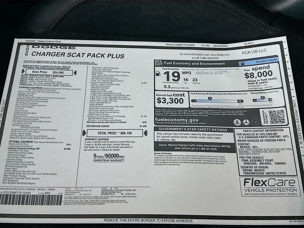 New 2026 Red Dodge R/T Scat Pack image 21