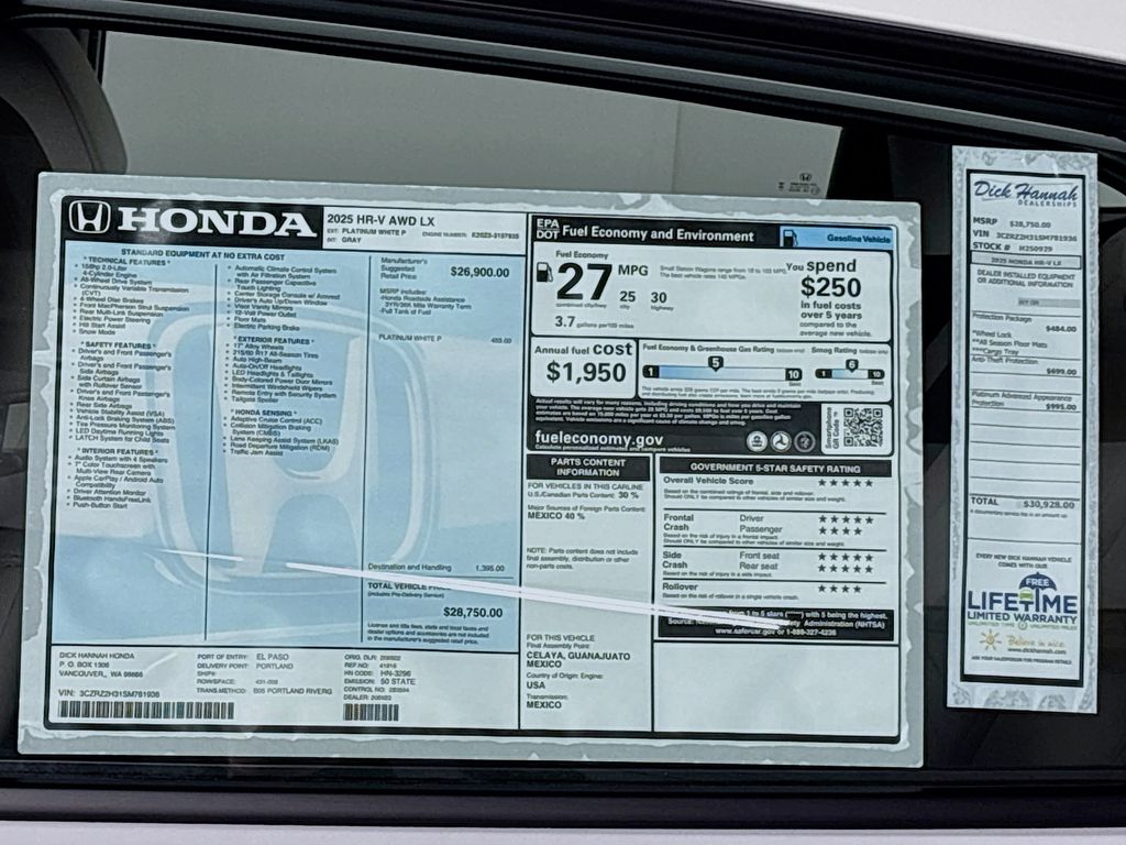 2025 Honda HR-V LX