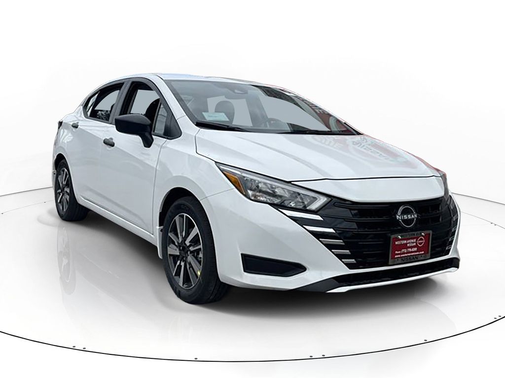 White (Fresh Powder) 2025 Nissan Versa S FWD Sedan Front-Wheel Drive Continuously Variable Transmission