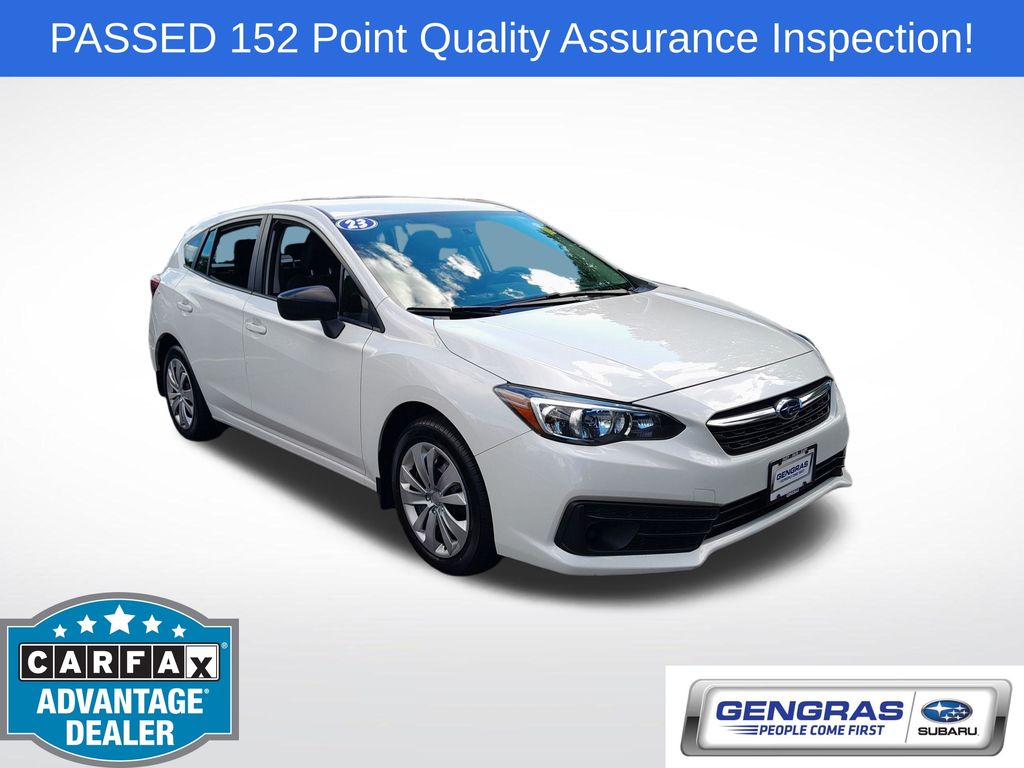 Crystal White Pearl 2023 Subaru Impreza Wagon All-Wheel Drive Continuously Variable Transmission