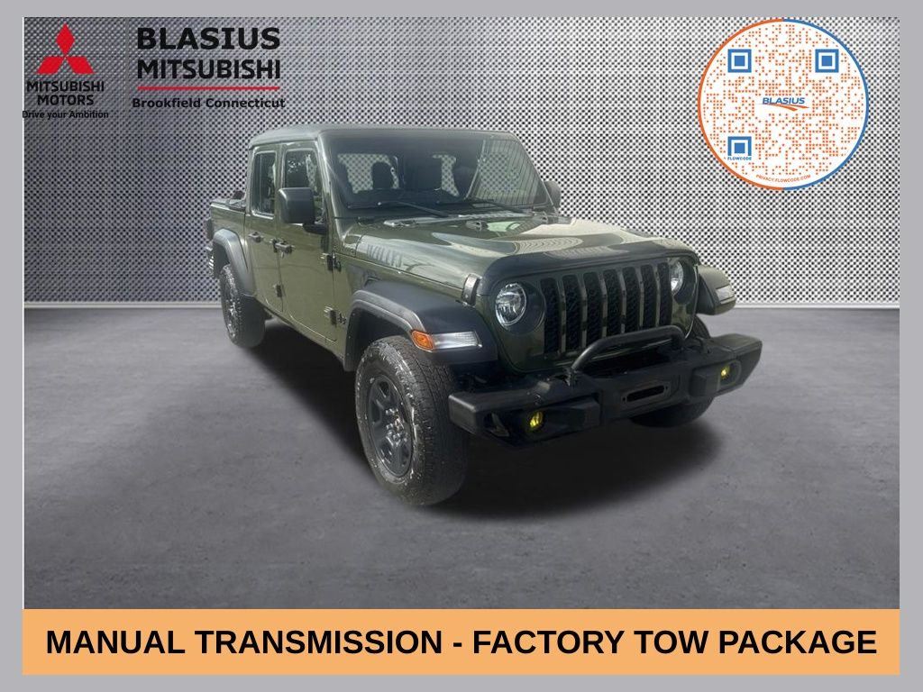 Sarge Green Clearcoat 2023 Jeep Gladiator Pickup Truck Four-Wheel Drive 6-Speed Manual