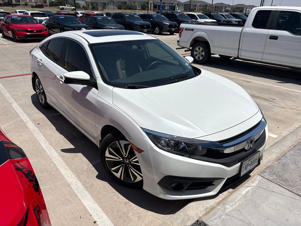 2018 Taffeta White Honda Civic EX-T FWD Sedan