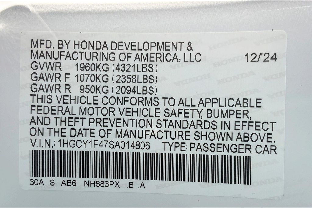 2025 Honda Accord SE 13