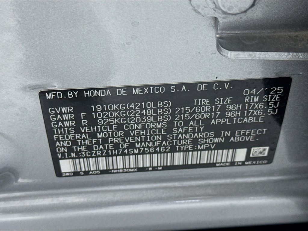 Used Car 2025 Honda Hr-v  Ex-l For Sale Under $30,000 In Austin, Texas