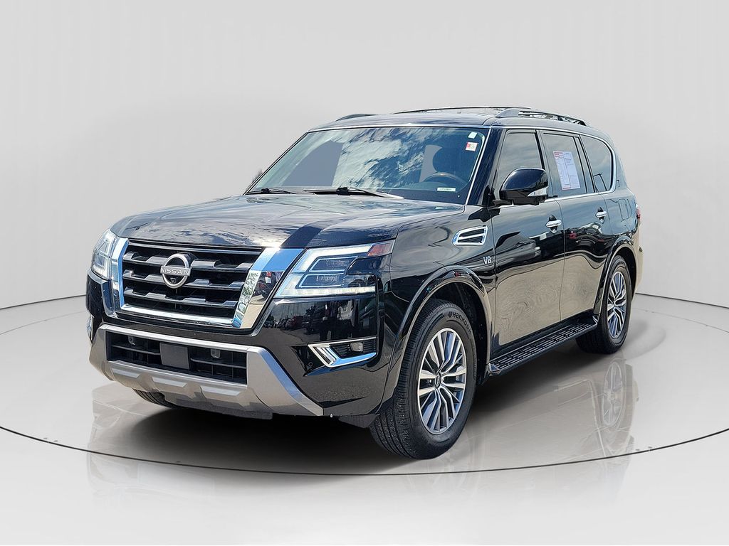Super Black 2022 Nissan Armada SUV / Crossover Four-Wheel Drive 7-Speed Automatic