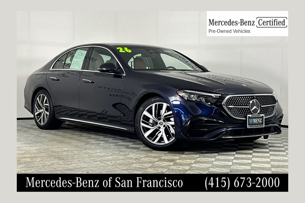 Nautical Blue Metallic 2026 Mercedes-Benz E-Class Sedan Rear-Wheel Drive 9-Speed Automatic