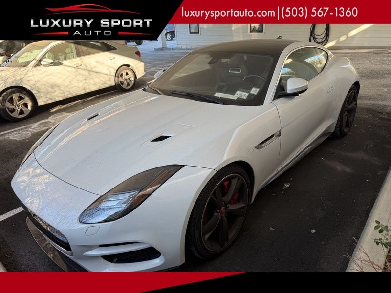 Yulong White Metallic 2018 Jaguar F-TYPE R Coupe AWD Coupe All-Wheel Drive 8-Speed Automatic