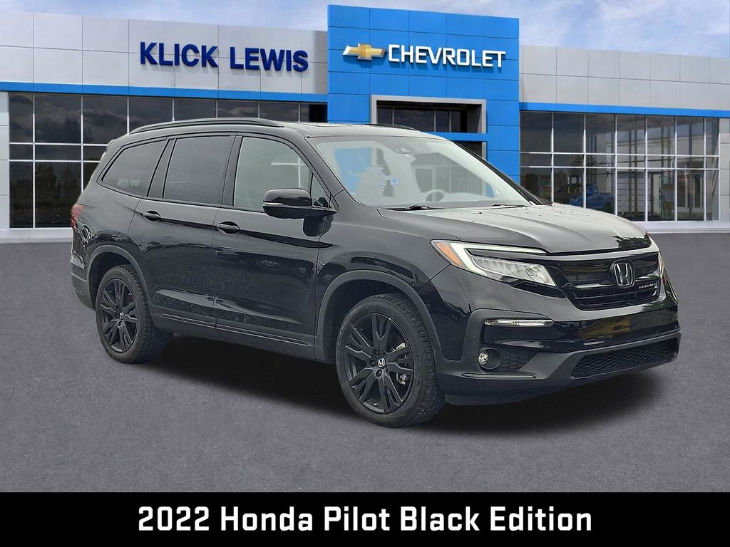 2022 Honda Pilot Black Edition Black at Honda North