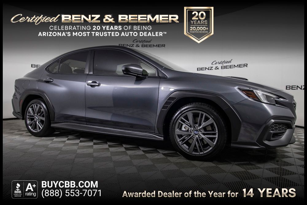 Magnetite Gray Metallic 2022 Subaru WRX Sedan All-Wheel Drive 6-Speed Manual
