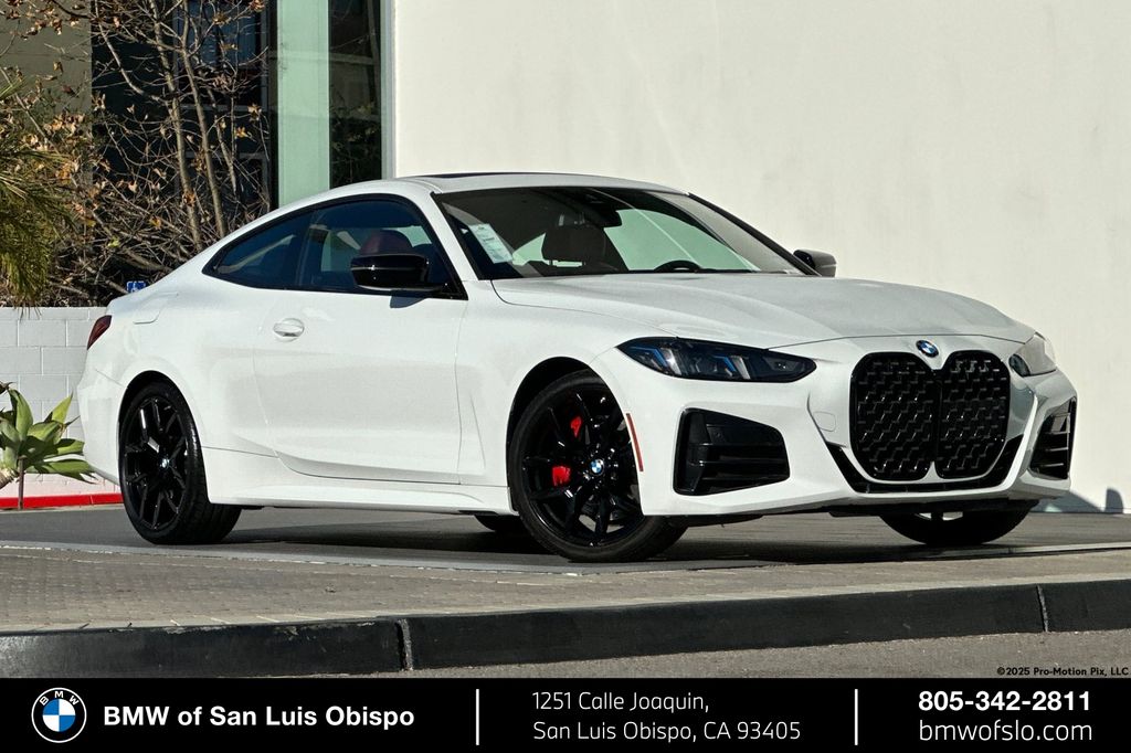 Alpine White 2025 BMW 4 Series Coupe Rear-Wheel Drive 8-Speed Automatic