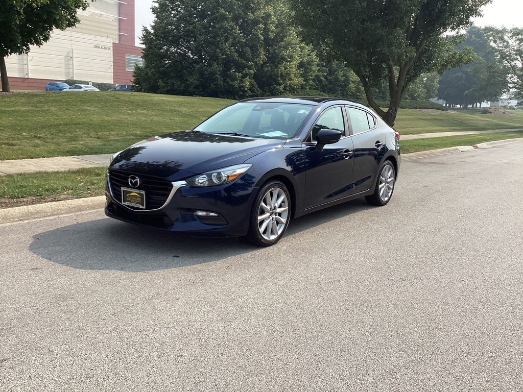 Deep Crystal Blue Mica 2017 Mazda MAZDA3 Sedan Front-Wheel Drive 6-Speed Automatic