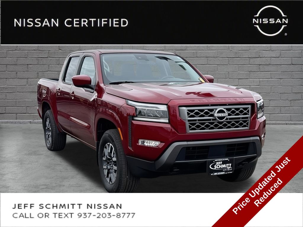 Cardinal Red Metallic Tricoat 2024 Nissan Frontier Pickup Truck Four-Wheel Drive 9-Speed Automatic Overdrive