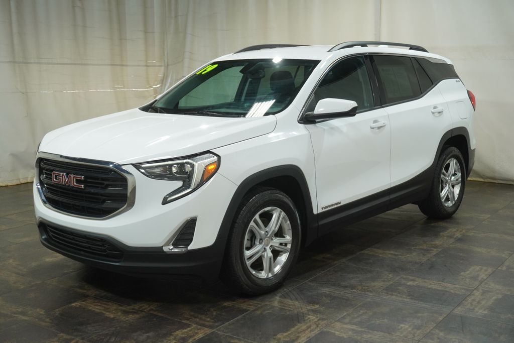 Used 2019 GMC Terrain SLE with VIN 3GKALMEV0KL318136 for sale in New Castle, PA