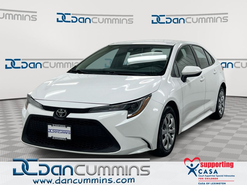 White 2022 Toyota Corolla LE FWD Sedan Front-Wheel Drive Continuously Variable Transmission