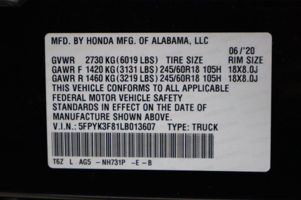 Thumbnail: 2020 Honda Ridgeline - 17