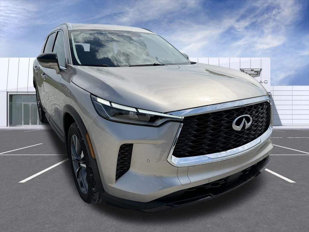 Warm Titanium 2025 INFINITI QX60 Luxe AWD SUV / Crossover All-Wheel Drive 9-Speed Automatic