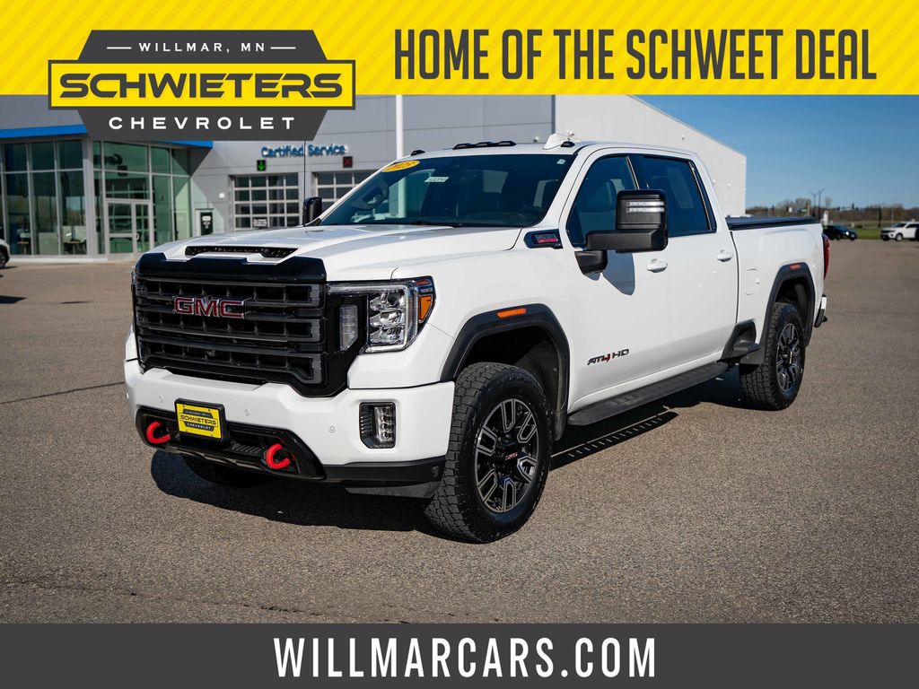 Summit White 2023 GMC Sierra 2500HD Pickup Truck Four-Wheel Drive Automatic