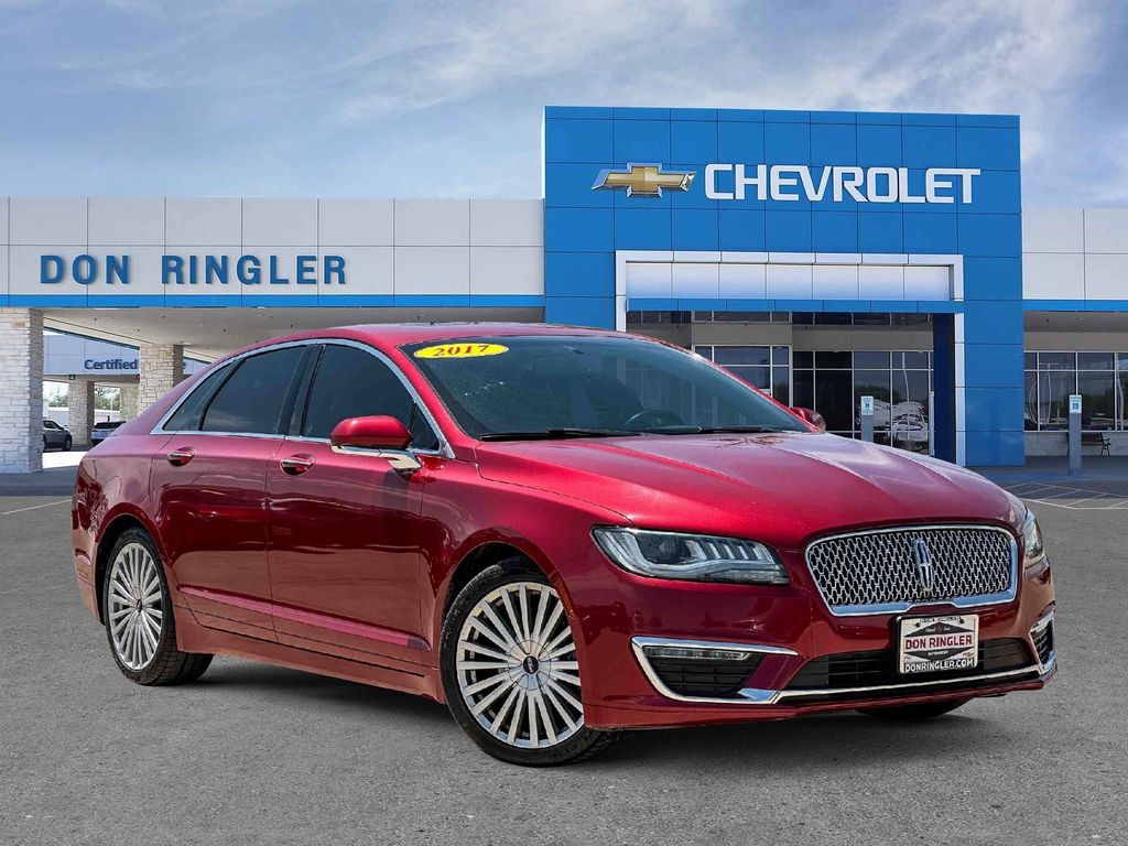 Ruby Red Metallic 2017 Lincoln MKZ Sedan Front-Wheel Drive 6-Speed Automatic