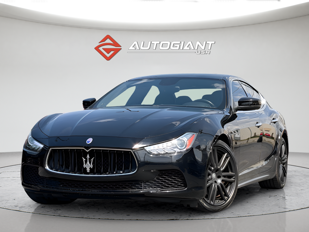 Black 2017 Maserati Ghibli Sedan Rear-Wheel Drive 8-Speed Automatic