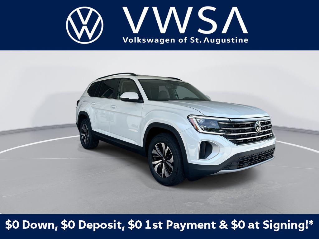 Opal White Pearl 2026 Volkswagen Atlas SUV / Crossover Front-Wheel Drive 8-Speed Automatic
