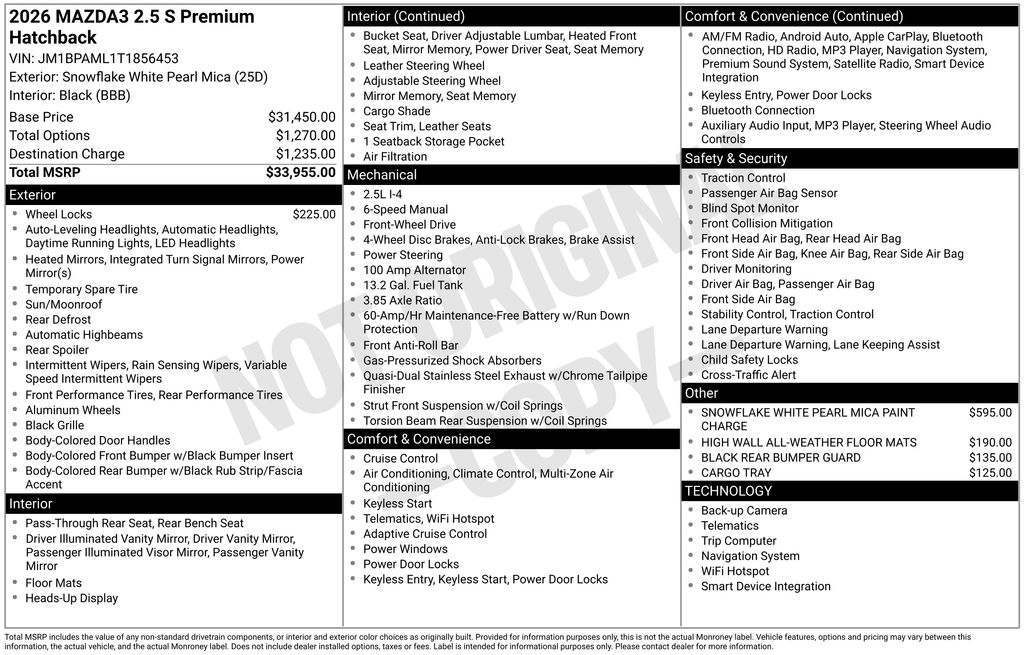 2026 Mazda Mazda3 Premium - Photo 33