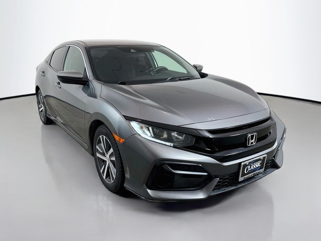 Gray 2020 Honda Civic Hatchback Hatchback Front-Wheel Drive Continuously Variable Transmission