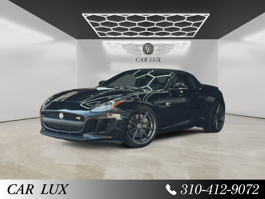 Black 2014 Jaguar F-TYPE Convertible Rear-Wheel Drive 8-Speed Automatic