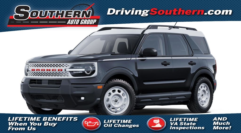 Shadow Black 2025 Ford Bronco Sport SUV / Crossover All-Wheel Drive 8-Speed Automatic