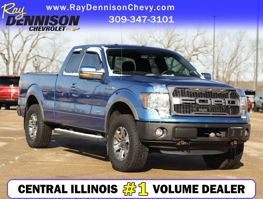 Blue Flame Metallic 2013 Ford F-150 FX4 SuperCab 4WD Pickup Truck Four-Wheel Drive 6-Speed Automatic
