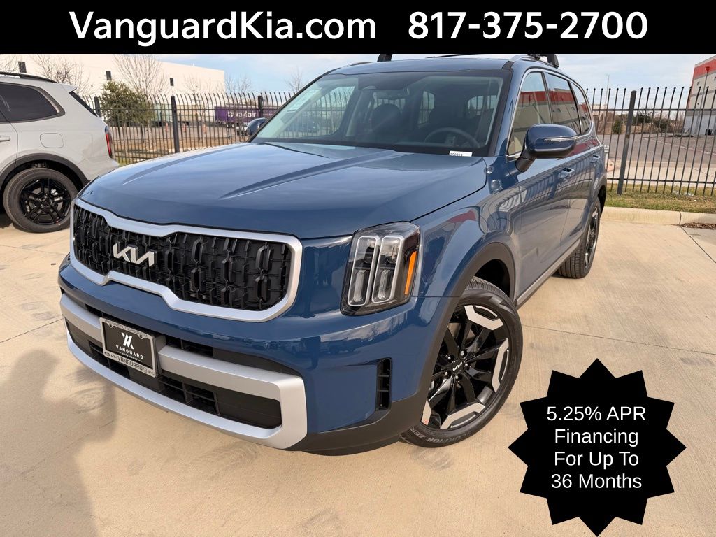 Midnight Lake Blue 2025 Kia Telluride EX FWD SUV / Crossover Front-Wheel Drive 8-Speed Automatic