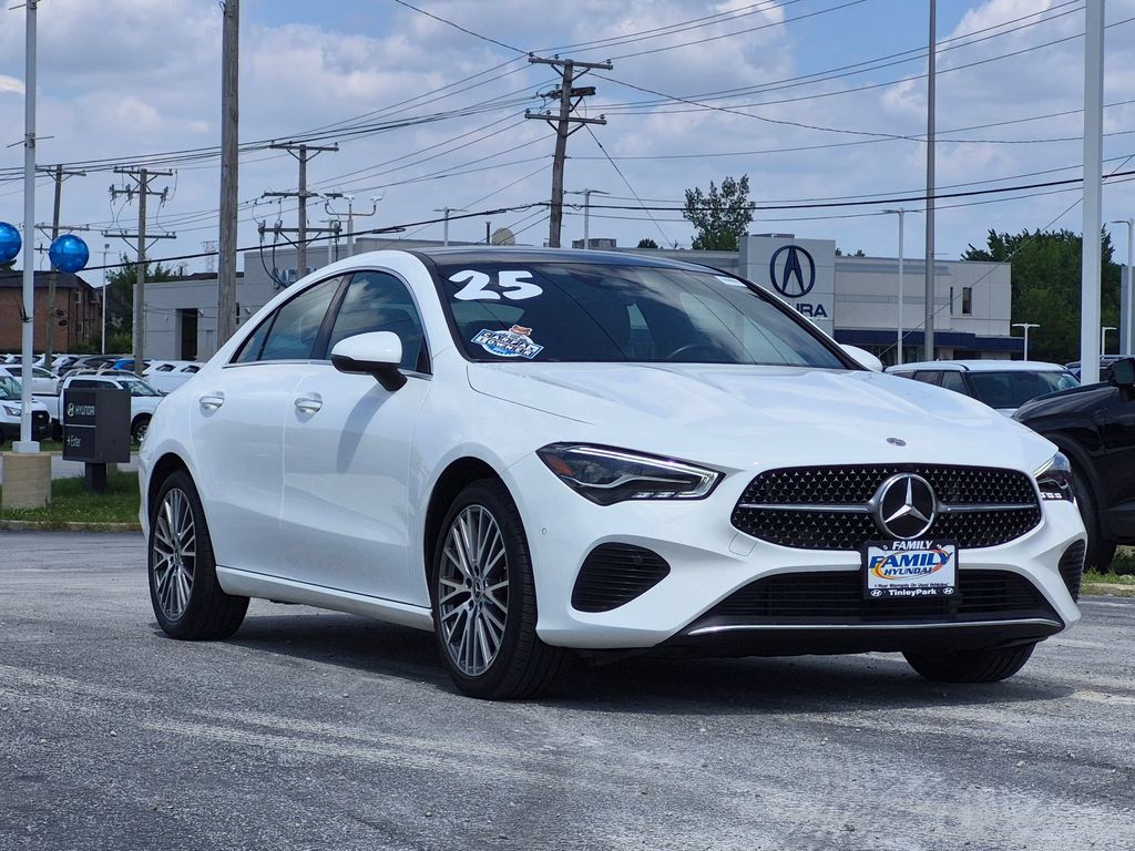 Polar White 2025 Mercedes-Benz CLA Coupe All-Wheel Drive 8-Speed Dual Clutch