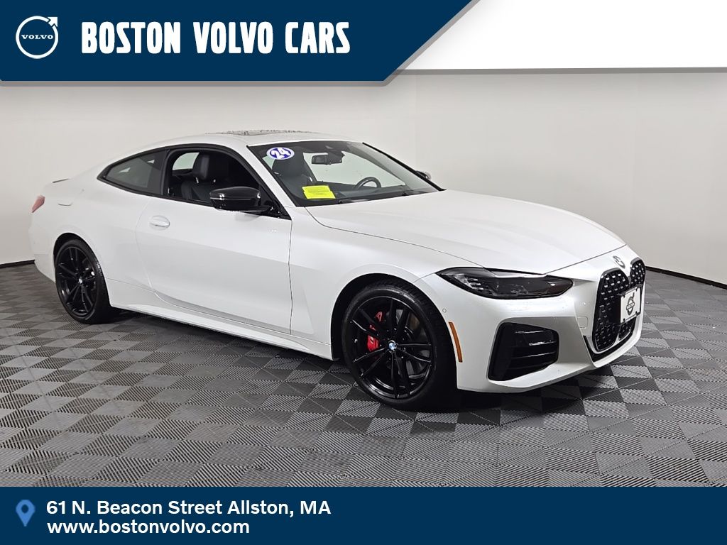 Mineral White Metallic 2024 BMW 4 Series Coupe All-Wheel Drive 8-Speed Automatic