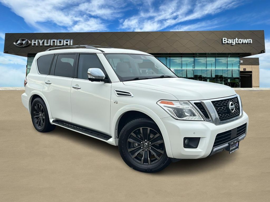 2020 Nissan Armada Platinum White at Cook Ford
