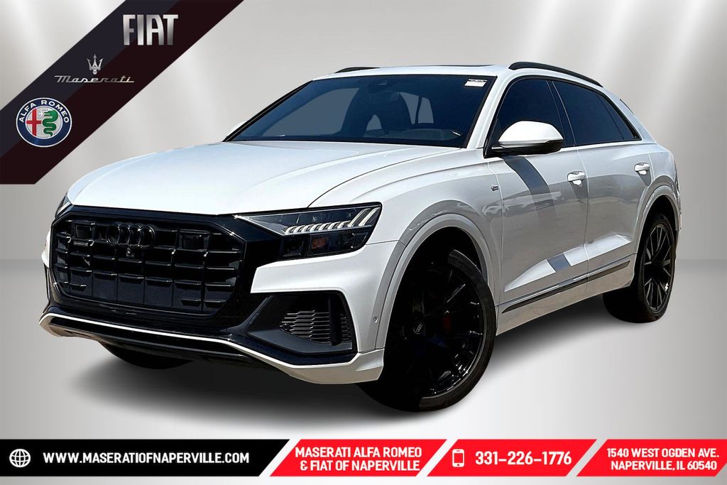 Glacier White Metallic 2021 Audi Q8 quattro Premium Plus 55 TFSI SUV / Crossover All-Wheel Drive 8-Speed Automatic