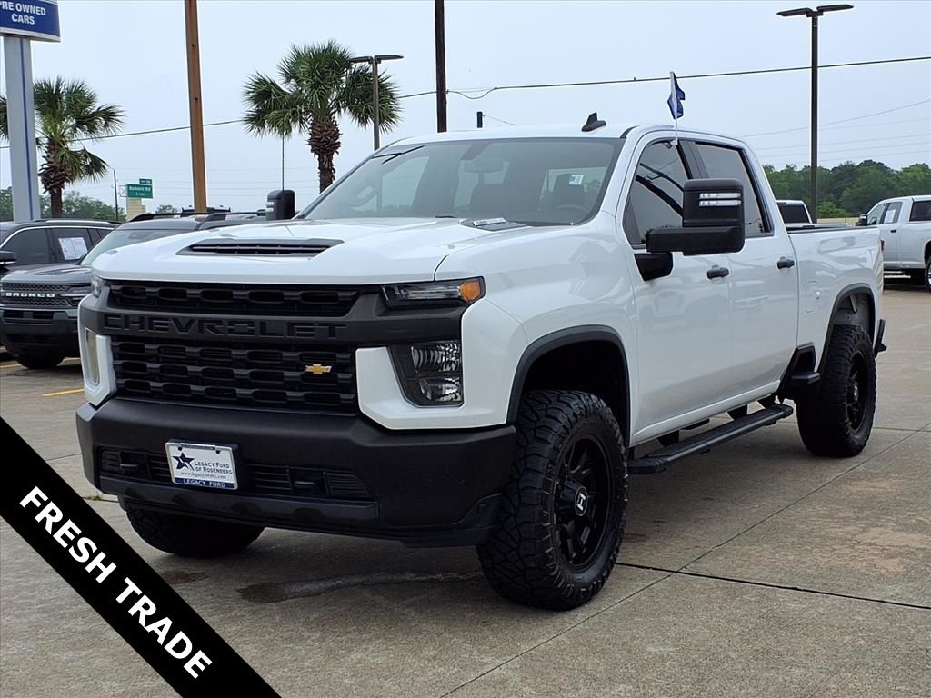 2021 Chevrolet Silverado 2500HD Work Truck White at Wharton Chevrolet GMC
