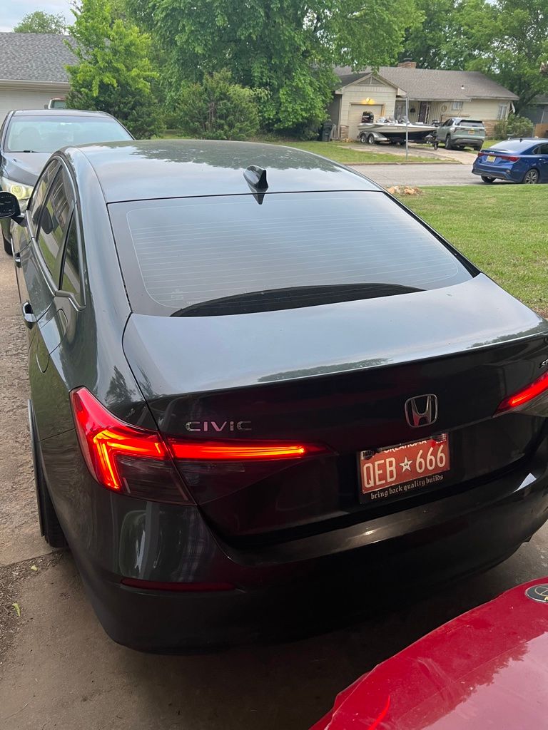 Gray 2024 Honda Civic Sport FWD Sedan Front-Wheel Drive Continuously Variable Transmission