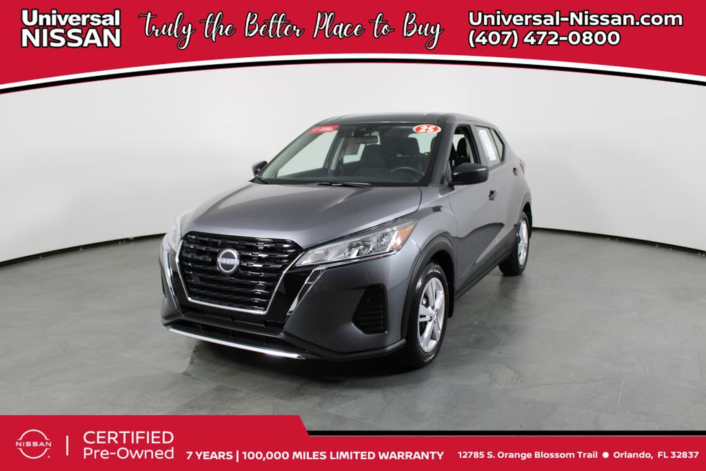 Gray (Gun Metallic) 2025 Nissan Kicks Play S FWD SUV / Crossover Front-Wheel Drive Continuously Variable Transmission