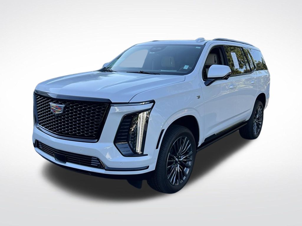 Crystal White Tricoat 2025 Cadillac Escalade SUV / Crossover Four-Wheel Drive Automatic