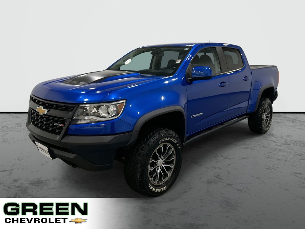 Kinetic Blue Metallic 2018 Chevrolet Colorado ZR2 Crew Cab 4WD Pickup Truck Four-Wheel Drive 8-Speed Automatic