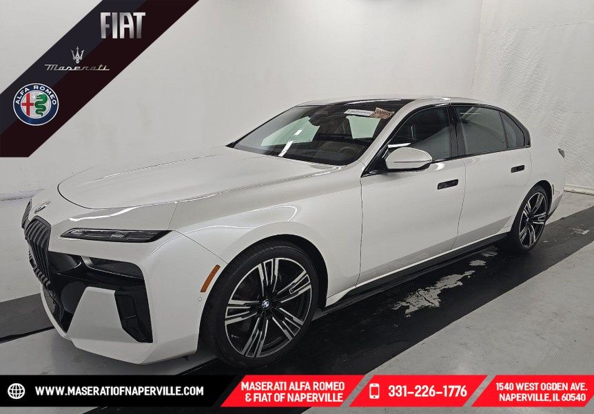 Mineral White Metallic 2023 BMW 7 Series Sedan All-Wheel Drive 8-Speed Automatic