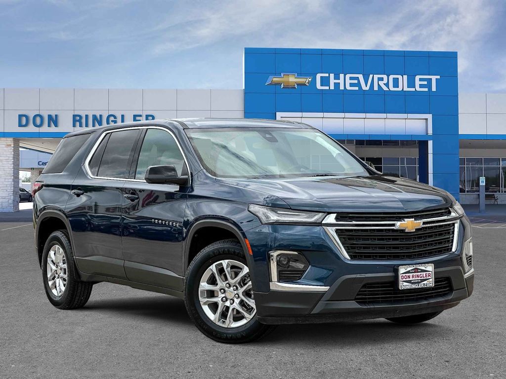 Northsky Blue Metallic 2023 Chevrolet Traverse LS FWD SUV / Crossover Front-Wheel Drive 9-Speed Automatic
