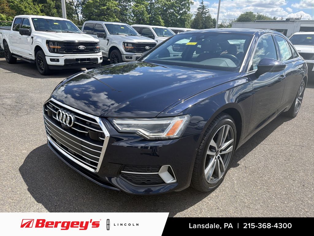 Blue Metallic 2023 Audi A6 Sedan All-Wheel Drive 7-Speed Automatic