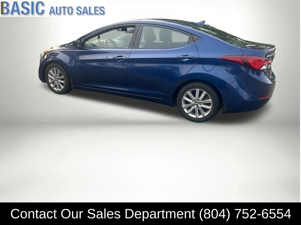 Lakeside Blue 2015 Hyundai Elantra Sedan Front-Wheel Drive 6-Speed Automatic