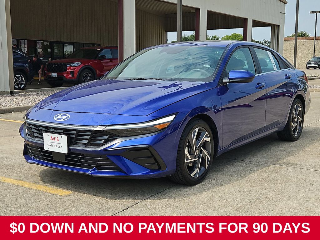 Intense Blue 2025 Hyundai Elantra Sedan Front-Wheel Drive Continuously Variable Transmission