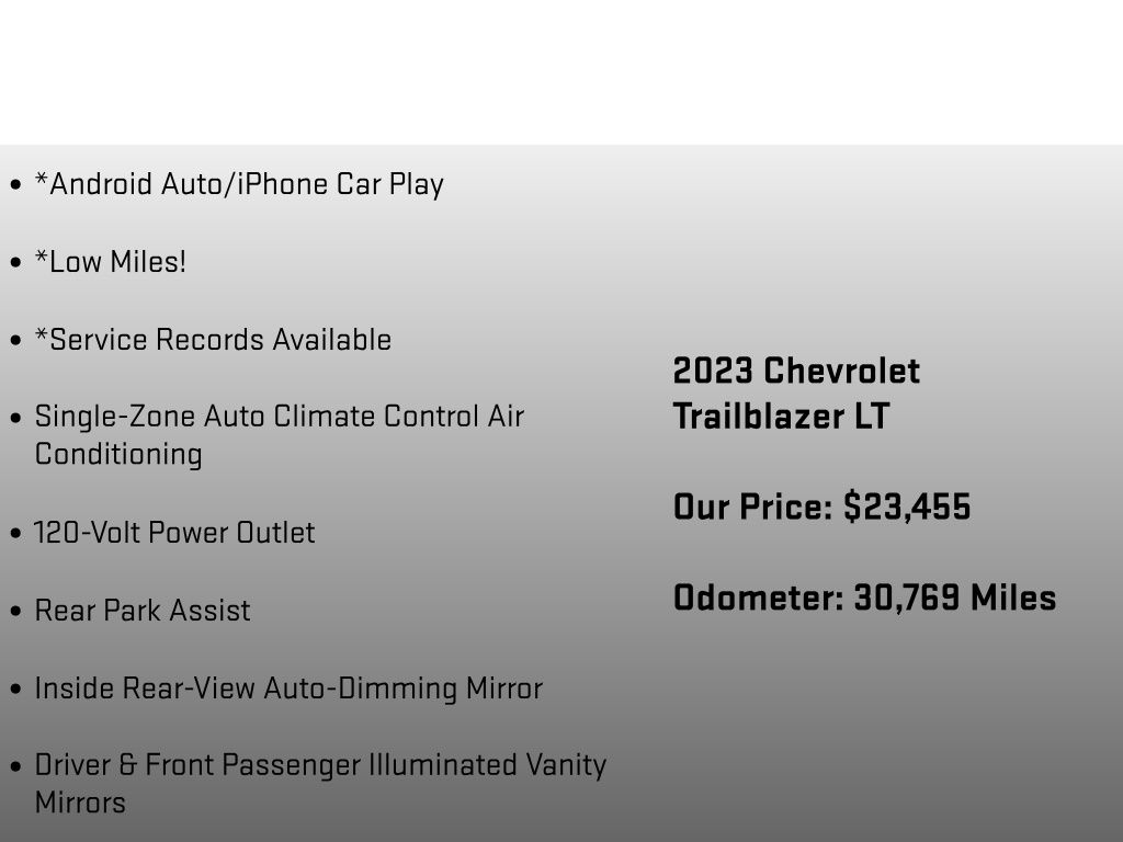 2023 Chevrolet TrailBlazer LT Gray at Auto Express Mitsubishi
