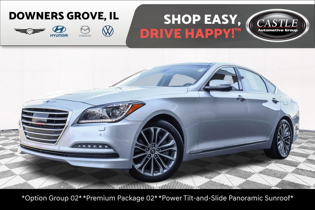 Santiago Silver Metallic 2017 Genesis G80 3.8L Sedan Rear-Wheel Drive 8-Speed Automatic