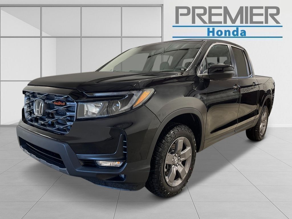 Black 2026 Honda Ridgeline Pickup Truck All-Wheel Drive 9-Speed Automatic