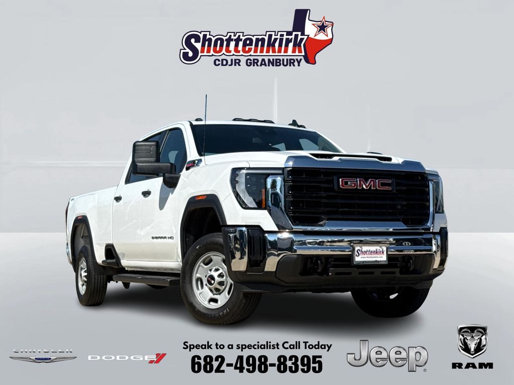 Summit White 2025 GMC Sierra 2500HD Pickup Truck Four-Wheel Drive Automatic