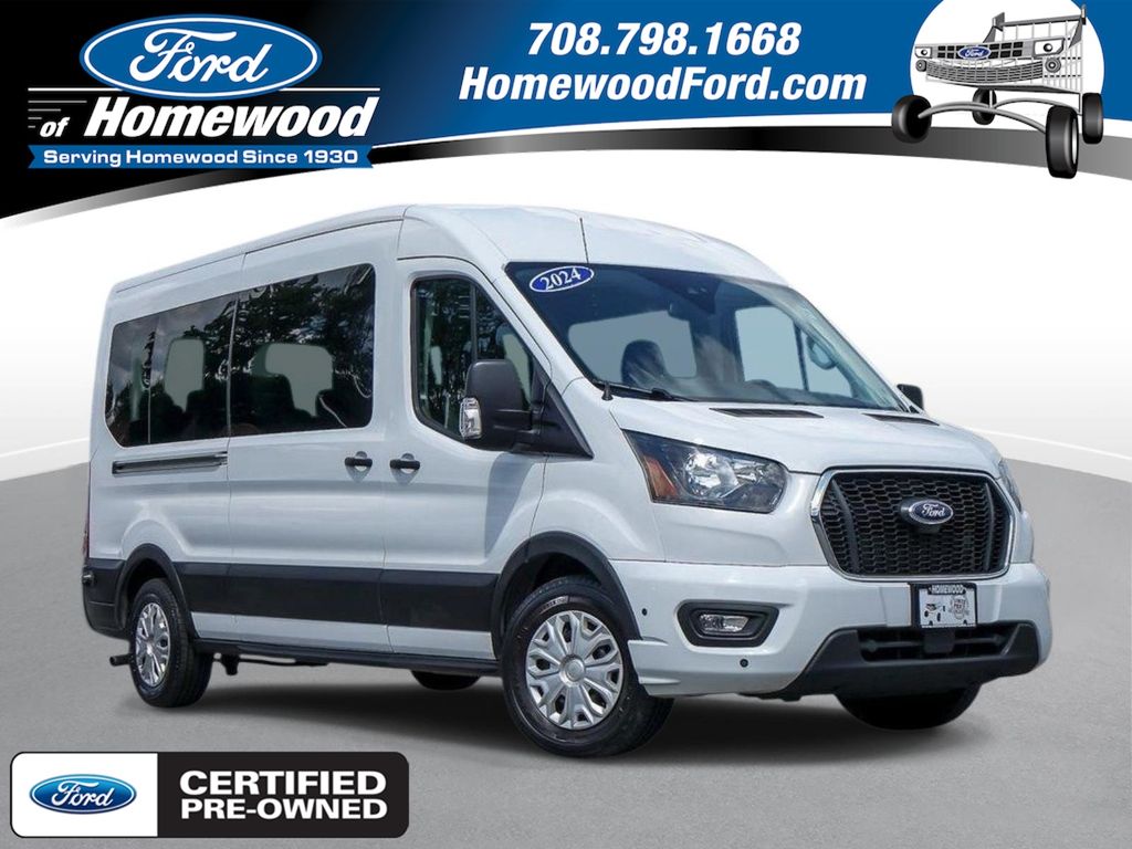 Oxford White 2024 Ford Transit Passenger Van Rear-Wheel Drive